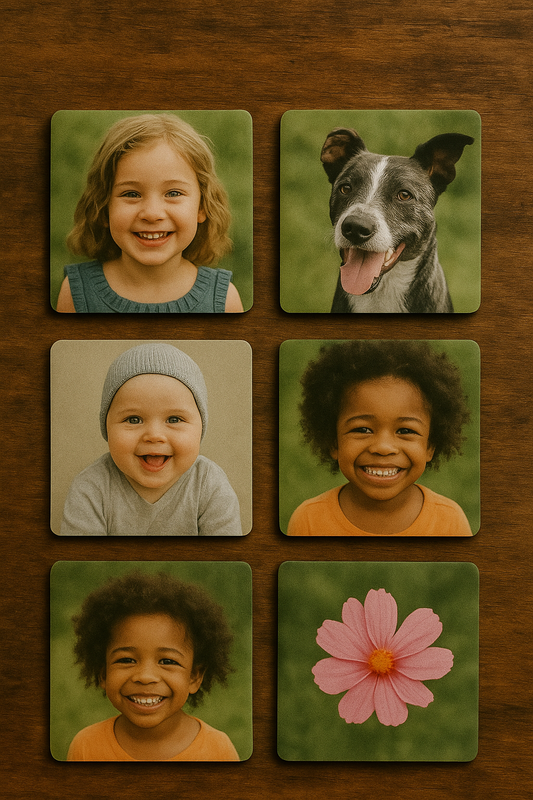 2"x2" Custom Photo Magnets Set of 6